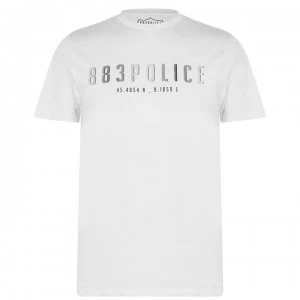 883 Police Clacton T Shirt Mens - White