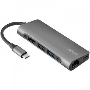 Trust USB 2.0 Adapter [1x HDMI socket, RJ45 socket, USB-C socket, USB 2.0 port A, SD Card slot - 1x USB-C plug] DALYX 7