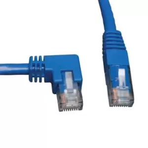 Tripp Lite N204-003-BL-LA Left-Angle Cat6 Gigabit Molded UTP Ethernet Cable (RJ45 Left-Angle M to RJ45 M) Blue 3 ft. (0.91 m)