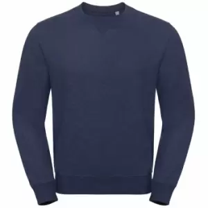 Russell Mens Authentic Melange Sweatshirt (S) (Indigo Melange)
