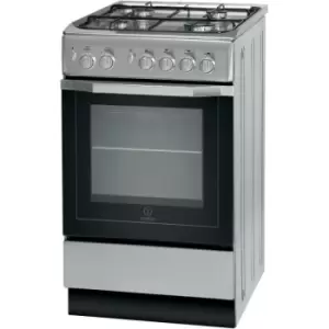 Indesit I5GG1S Gas Cooker - Silver