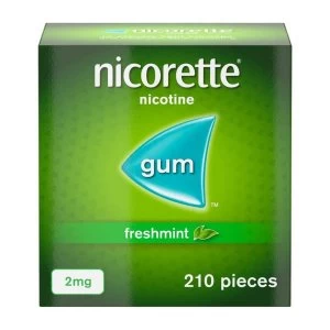 Nicorette 2mg Fresh Mint Gum 210x Pieces