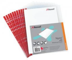 Rexel Nyrex Reinforced Side Opening Pockets PK25