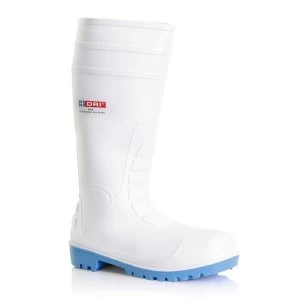 Bdri Weatherproof Size 4 PVC Wellington Boots White