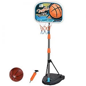 HOMCOM Kids Height Adjustable Aluminium Basketball Hoop Stand w/ Ball