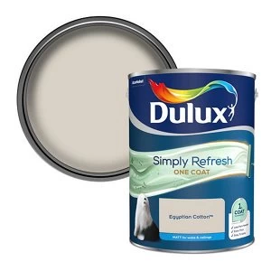 Dulux Simply Refresh One Coat Egyptian Cotton Matt Emulsion Paint 5L
