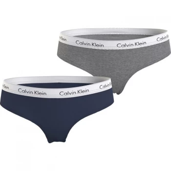 Calvin Klein 2 Pack Brief - Navy/Grey 0ST