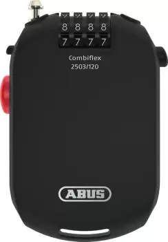 ABUS Combiflex Pocket Cable, black, Size 120 cm, black, Size 120 cm