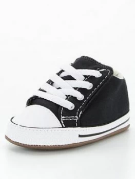 Converse Chuck Taylor All Star Cribster Canvas Trainers - Black/White, Size 2
