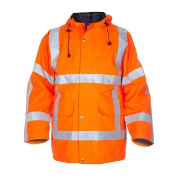 Uithoorn SNS High Visibility Waterproof Parka Orange - Size S