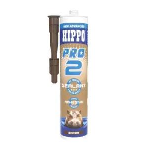 Hippo Pro2 Sealant & Adhesive 310ml Cartridge Brown