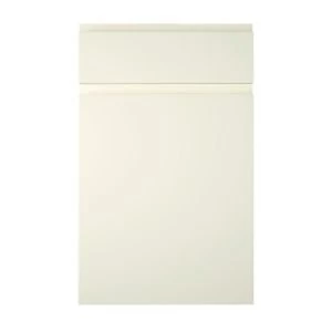 Cooke Lewis Appleby High Gloss Cream Drawerline door drawer front W450mm Set of 2