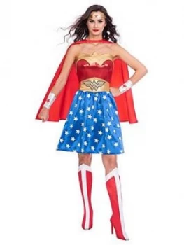 Wonder Woman Costume, One Colour, Size 8-10, Women