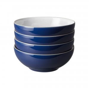 Elements Dark Blue 4Pc Cereal Bowl Set