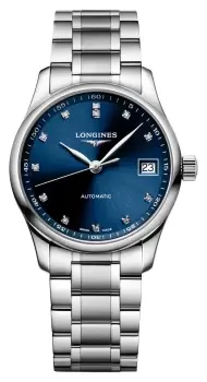 LONGINES L23574976 Master Collection 34mm Diamond Set Watch
