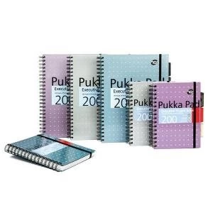 Bundle Pukka Pad A5 Executive Project Book Metallic Pack of of 3 x 2