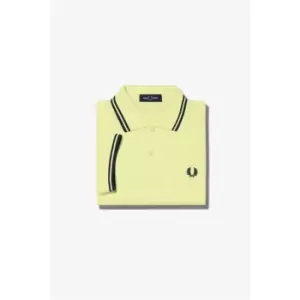 Fred Perry Short Sleeve Twin Tipped Polo Shirt - Yellow