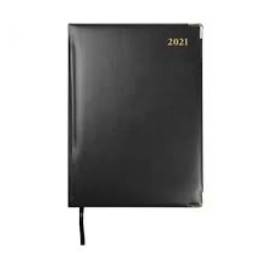 Collins 2021 Classic Compact Desk Diary Day to Page Sewn Binding