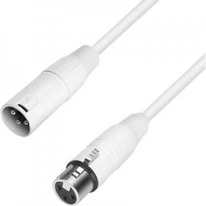 Adam Hall K4 MMF 0250 SNOW XLR Cable [1x XLR plug - 1x XLR socket] 2.50 m White