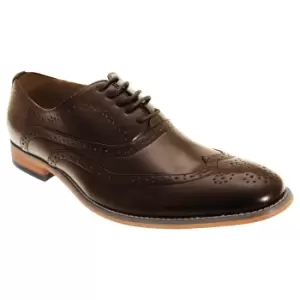 Goor Mens 5 Eyelet Brogue Oxford Shoes (7 UK) (Brown)