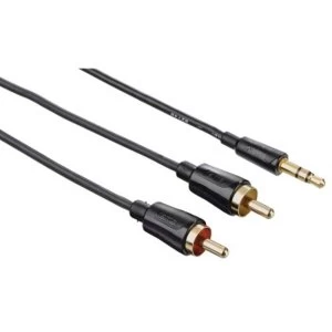 Hama Audio cable 3.5mm Jack Plug, Stereo - 2 RCA Plug 1.5m black