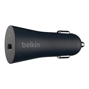 Belkin Boost Charge 27 W Quick Charge 4+ Car Charger with USB-C to USB-C Cable (Quick Charge 4+ Charger ideal for Samsung...