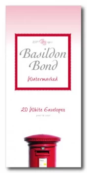 Basildon Bond Envelope Medium Wht Pk20 - 10 Pack