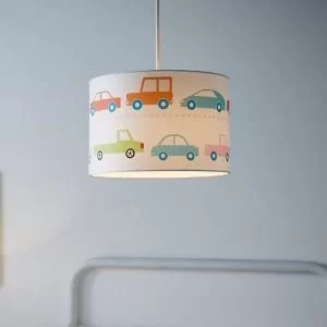 Anwar Printed Multicolour Car Lamp Shade (D)30Cm