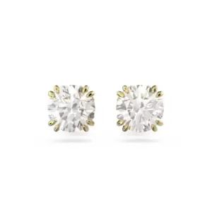 Constella Stud Round Cut White Gold-tone Plated Earrings 5642595