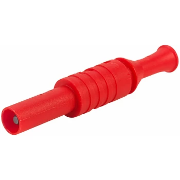 1065-R 4mm Shrouded Cable Plug Red - PJP