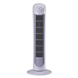 Homcom 30" Oscillating Tower Fan, white