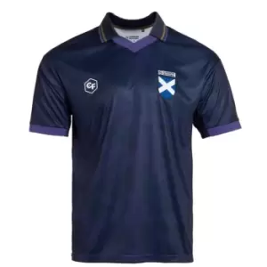 Classicos de Futebol Scotland Retro Fan Shirt Mens - Blue