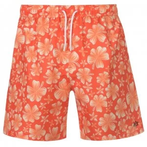 Hot Tuna Printed Shorts Mens - Orange