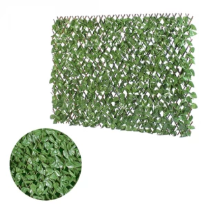 GardenKraft Expandable Artificial Light Ivy Willow Fence Panel