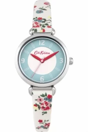 Ladies Cath Kidston Kew Sprig Stone Strap T-Bar Watch CKL020CS