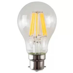 3 x 6W BC B22 Warm White LED Filament GLS Bulbs