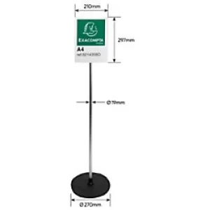 Exacompta Sign Display Stand A4, Office, Pack of 5