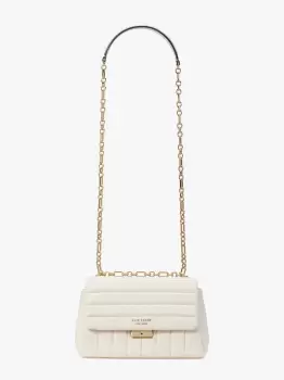 Carlyle Quilted Medium Shoulder Bag - Cream - One Size