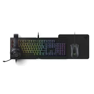 Epic Gaming Keyboard, Mouse, Headset & Gaming Surface Bundle