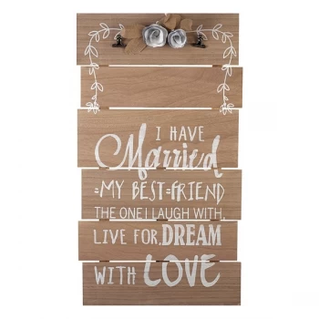 Large Wooden Wedding Sign By Heaven Sends