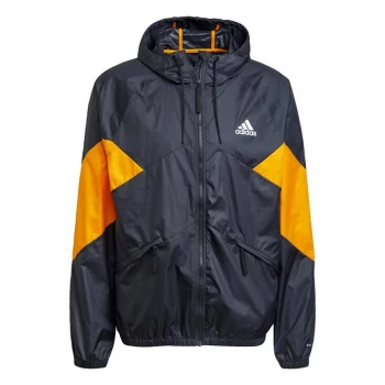 adidas Back to Sport WIND. RDY Jacket Mens - Black / Eqt Orange