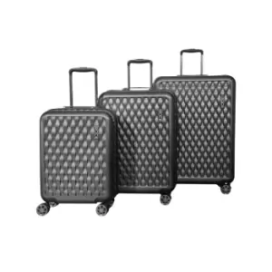 Rock Luggage Allure Set of 3 Suitcases Charcoal