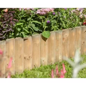 Rowlinson 9" Border Fence 1m 2 Pack, Wood