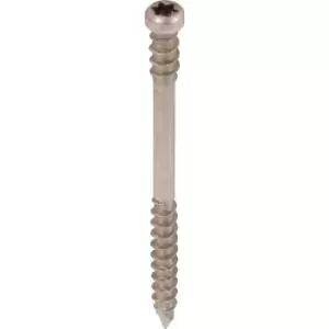 Spax A2 Stainless Steel T-STAR Plus Decking Screw 5.0 x 60mm (100 Pack) in Silver