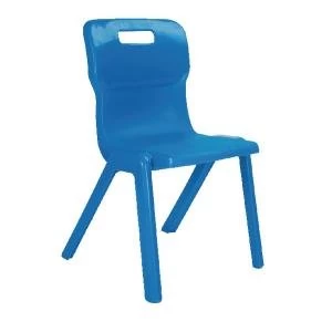 Titan One Piece Chair 460mm Blue KF72175