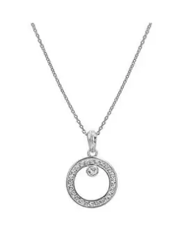 Hot Diamonds Orbit Pendant, Silver, Women