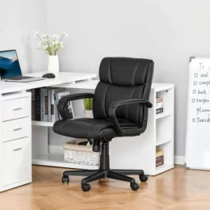 Penventinni Executive Leather Office Chair, black