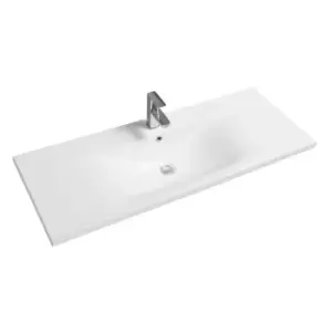 Limoge Thin-edge Ceramic 121Cm Inset Basin With Dipped Bowl
