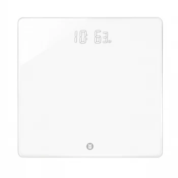 WW Super White LED Electronic Bathroom Scale - White