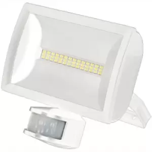 TimeGuard 20W LED Energy Saver Wide Beam PIR Floodlight - White - LEDX20PIRWH